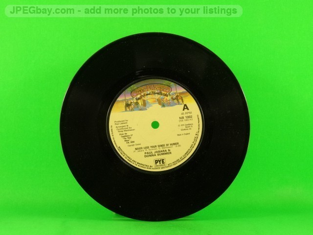 JABARA,PAUL & DONNA SUMMER NEVER LOSE YOUR SENSE OF HUMOR (PLAIN SLEEVE) (137) 7