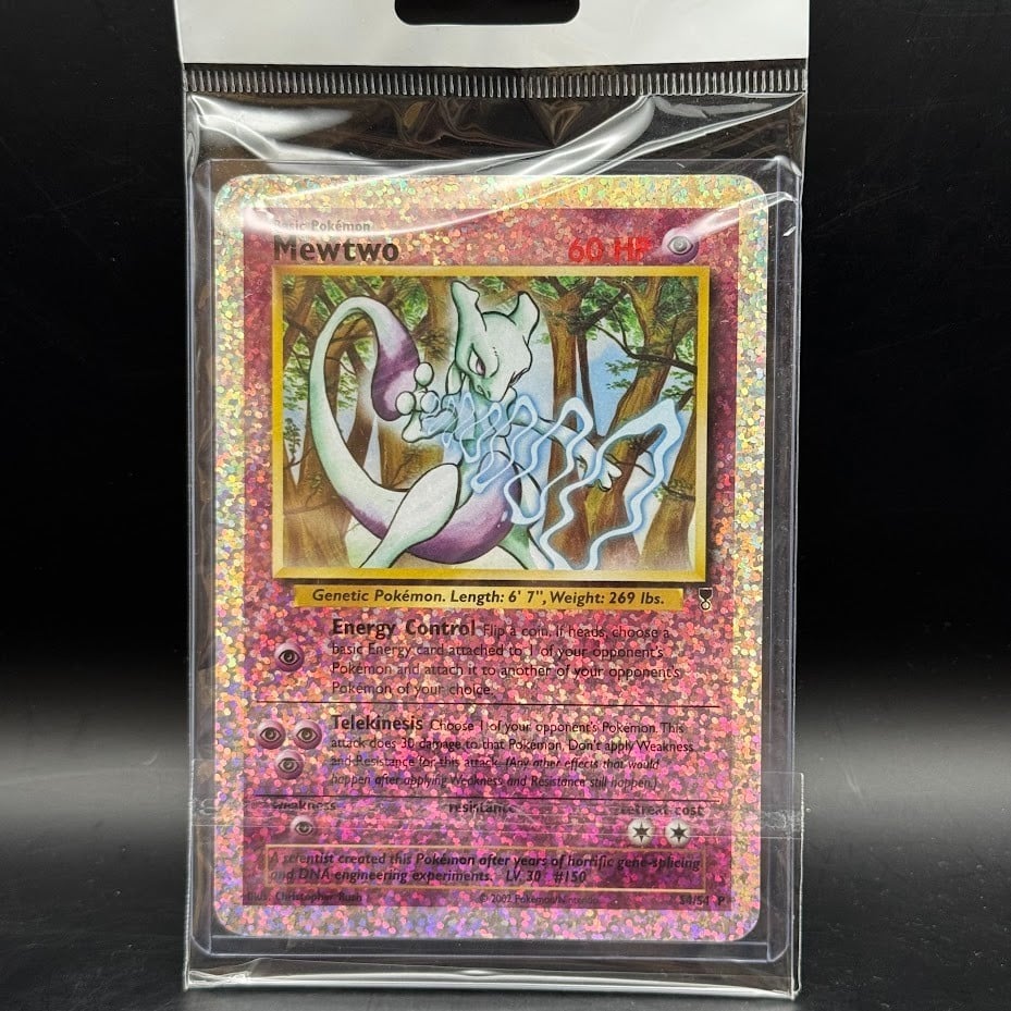 2002 Pokemon Legendary Collection Mewtwo Reverse Holo Box Topper Card #S4