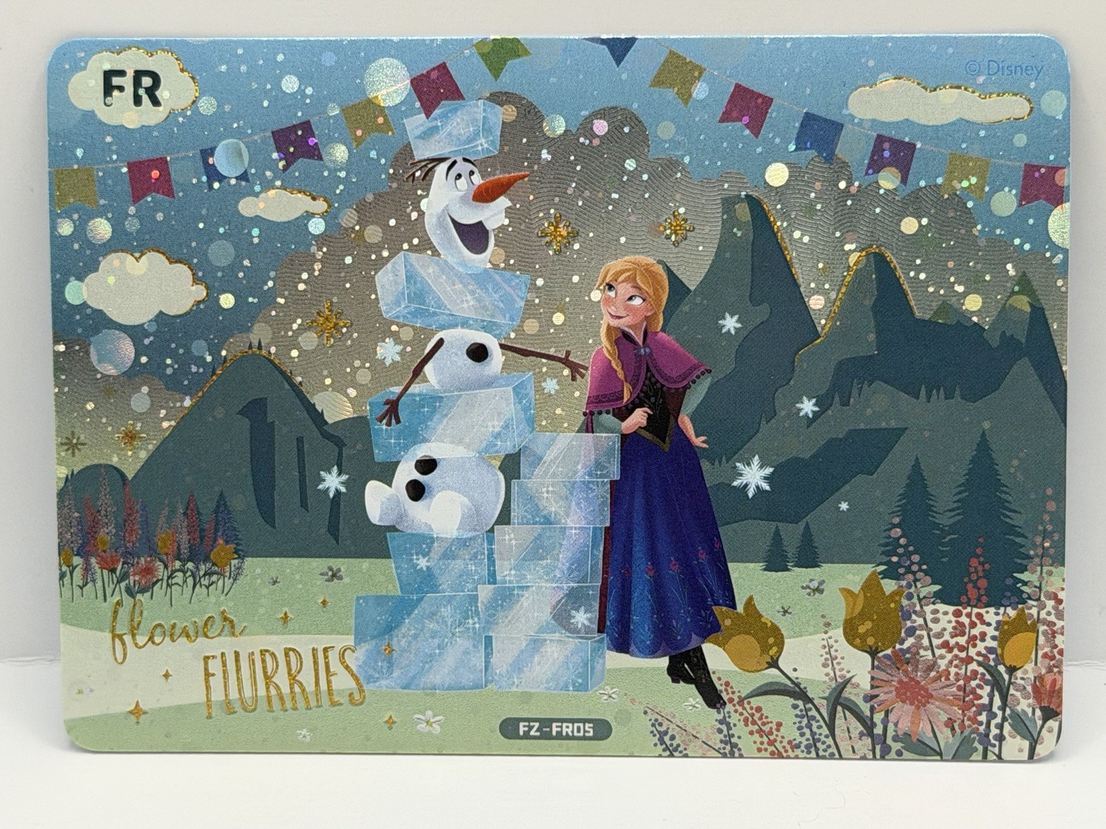 Frozen Flower Flurries Disney Cardfun n. FZ FR05 Anna & Olaf