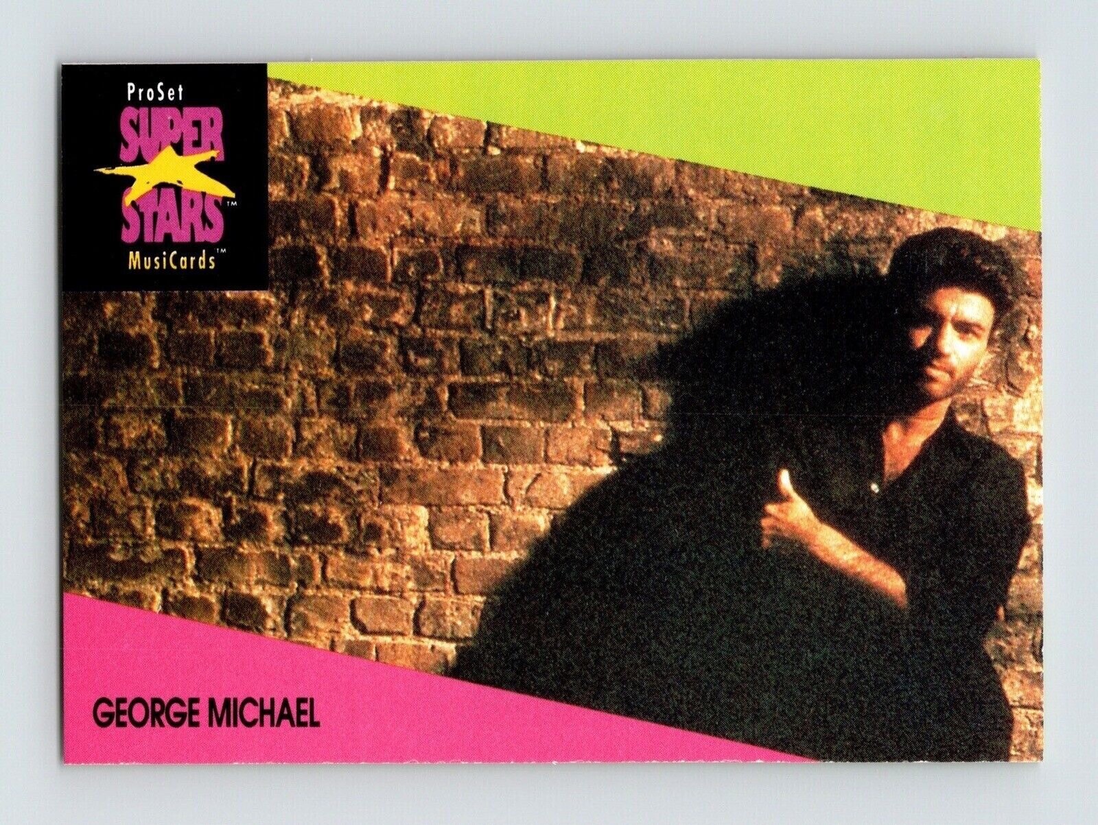 1991 George Michael 75 Pro Set SuperStars MusiCards Rock Express TCG CCG