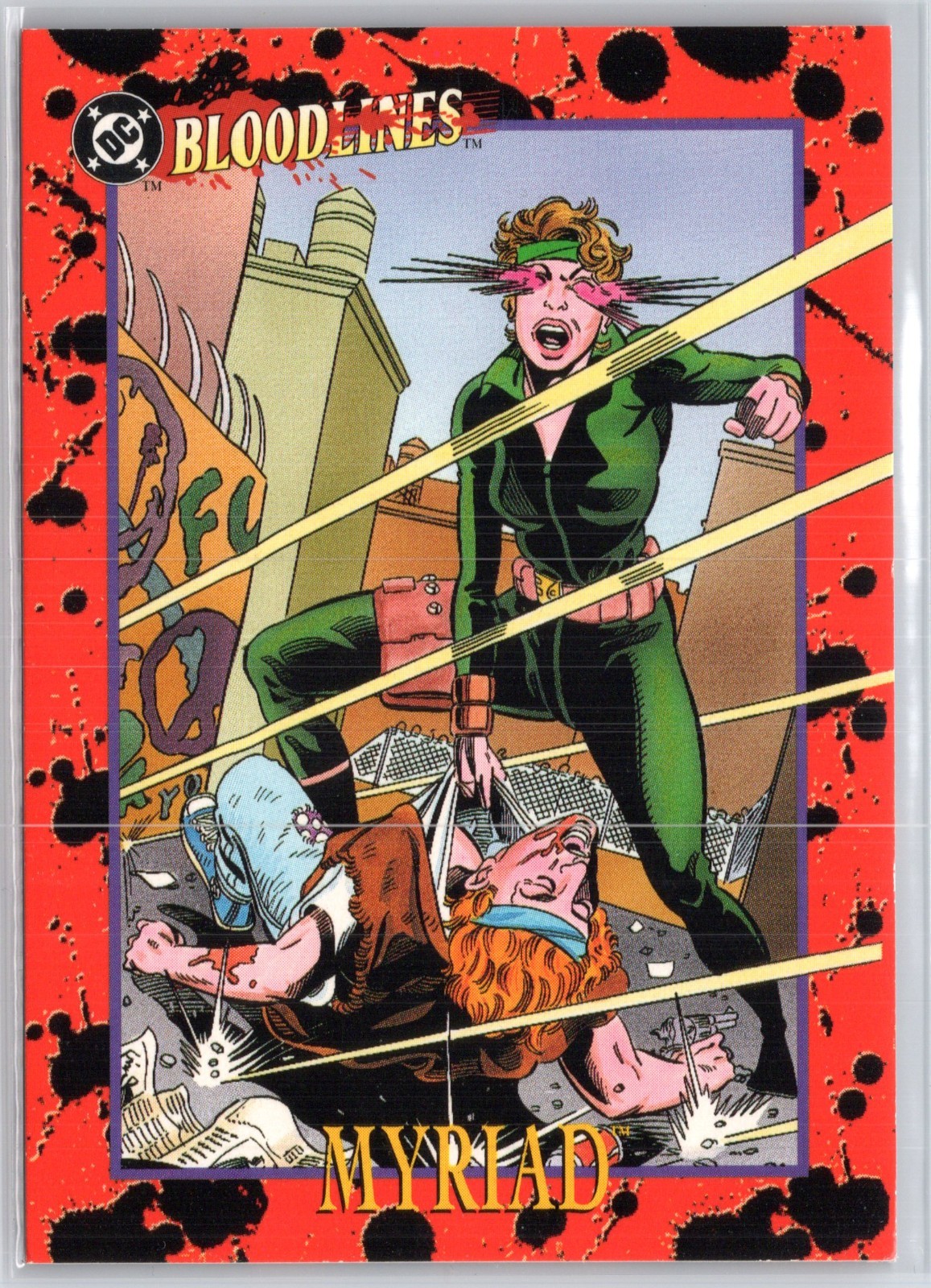 Myriad 1993 Skybox DC Comics Bloodlines Trading Card #59