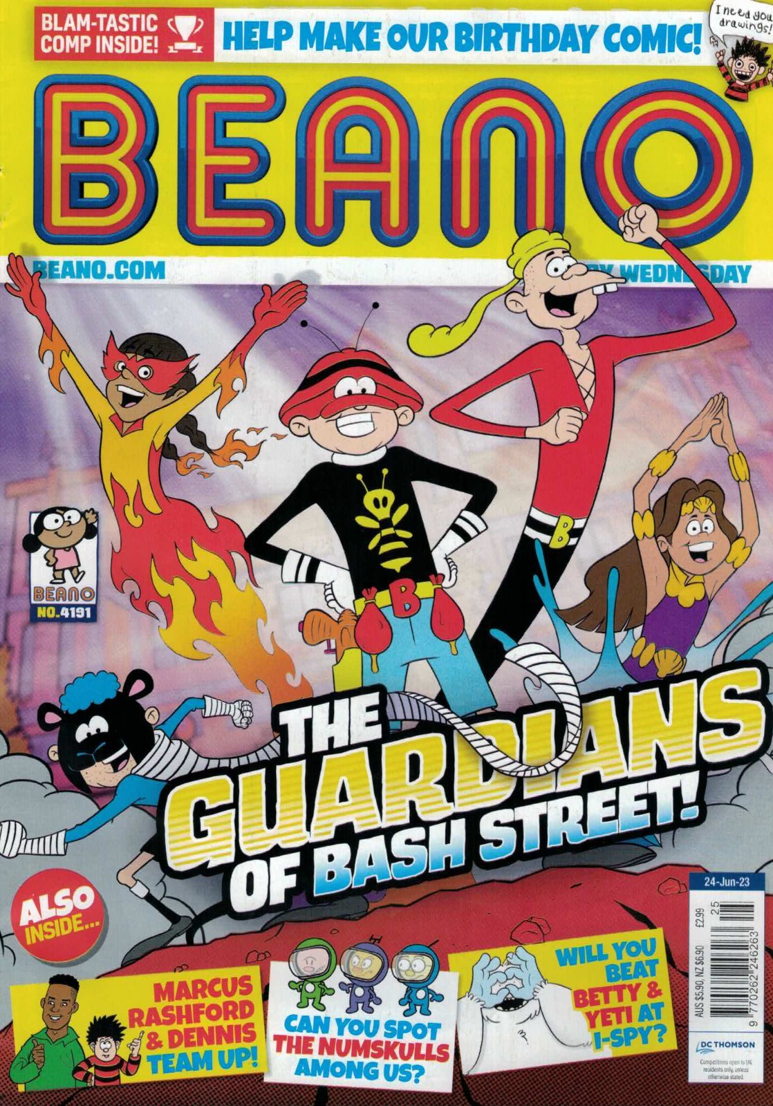 Beano Comic - No. 4191 - 24/06/2023 - The Guardians of Bash Street