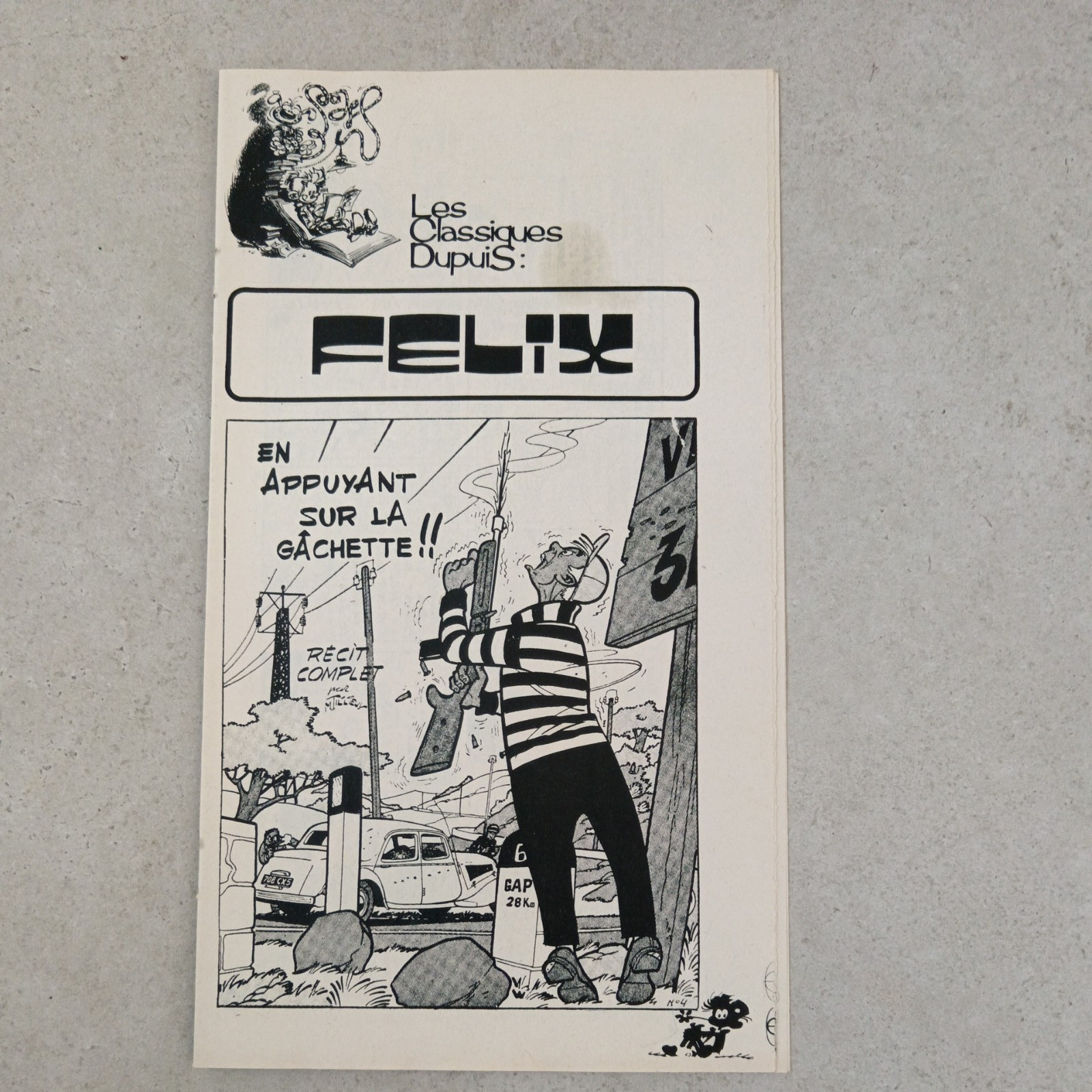 Les Classiques Dupuis Félix En appuyant sur la gâchette!! de Maurice Tillieux