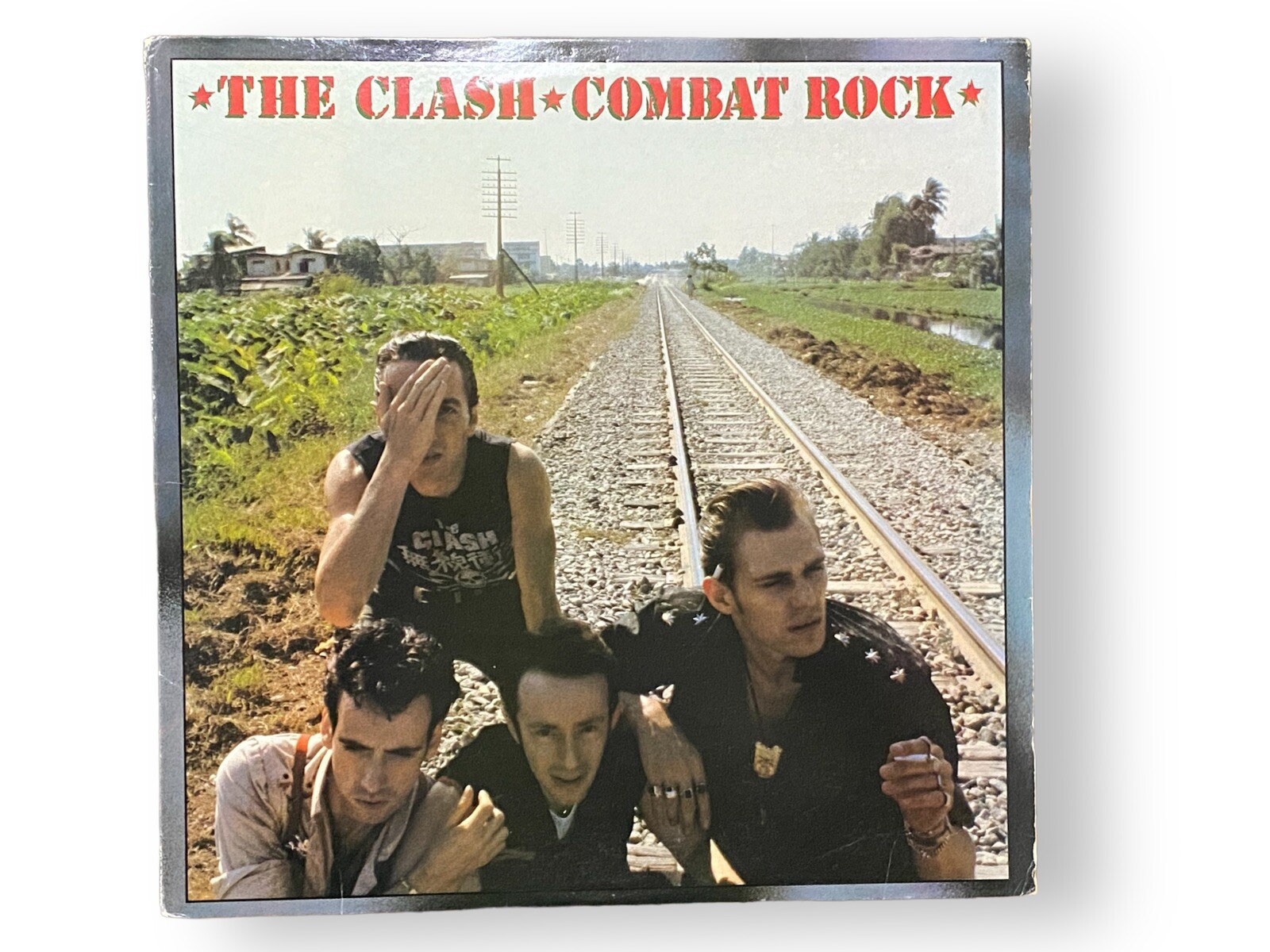The Clash - Combat Rock Lp Vinyl Record 1982 US 1st Press Labels Ultrasonic