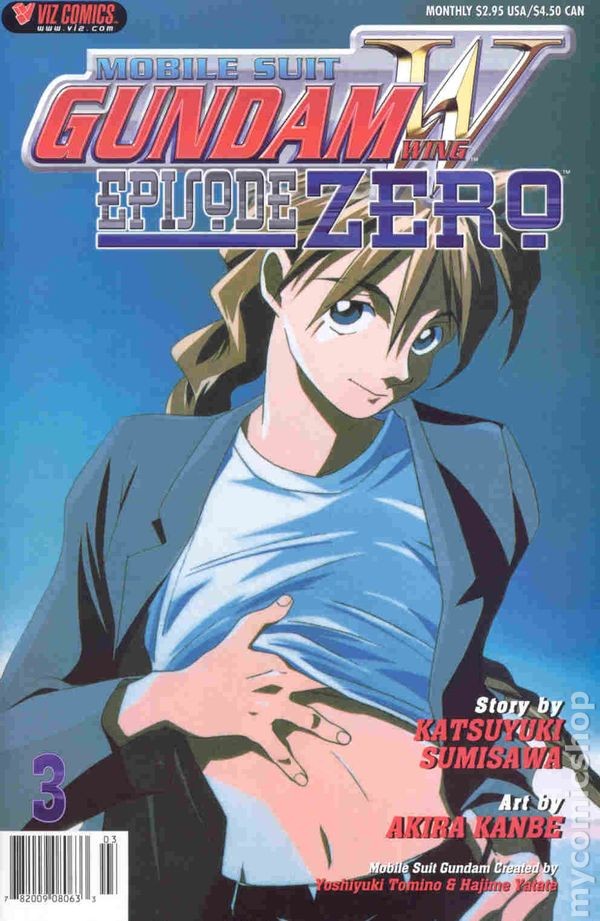 Mobile Suit Gundam Wing Episodio Zero #3 VG+ 4.5 2001 Immagine Stock Basso Grado