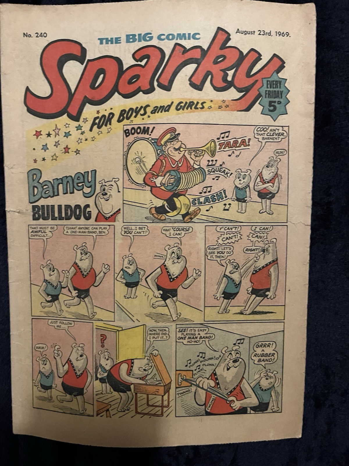 Sparky Comic No# 240 August 23rd 1969 VG/FN