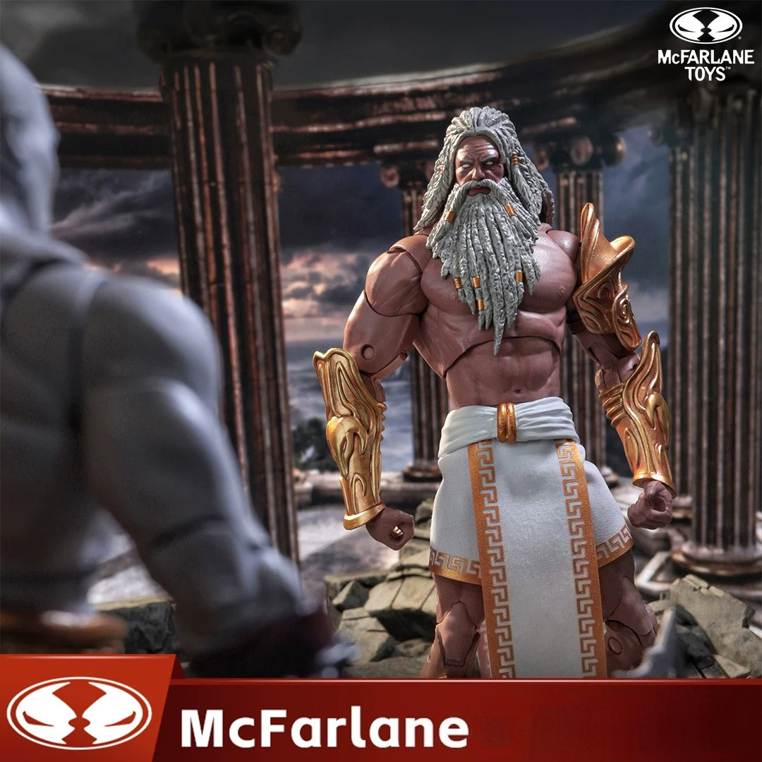 McFarlane Toys Modellino God of War epoca greca Zeus articolato scala 1/10