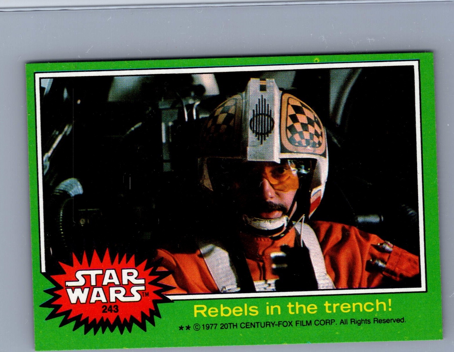 1977 TOPPS STAR WARS HIGH GRADE REBELS IN THE TRENCH BIGGS #243