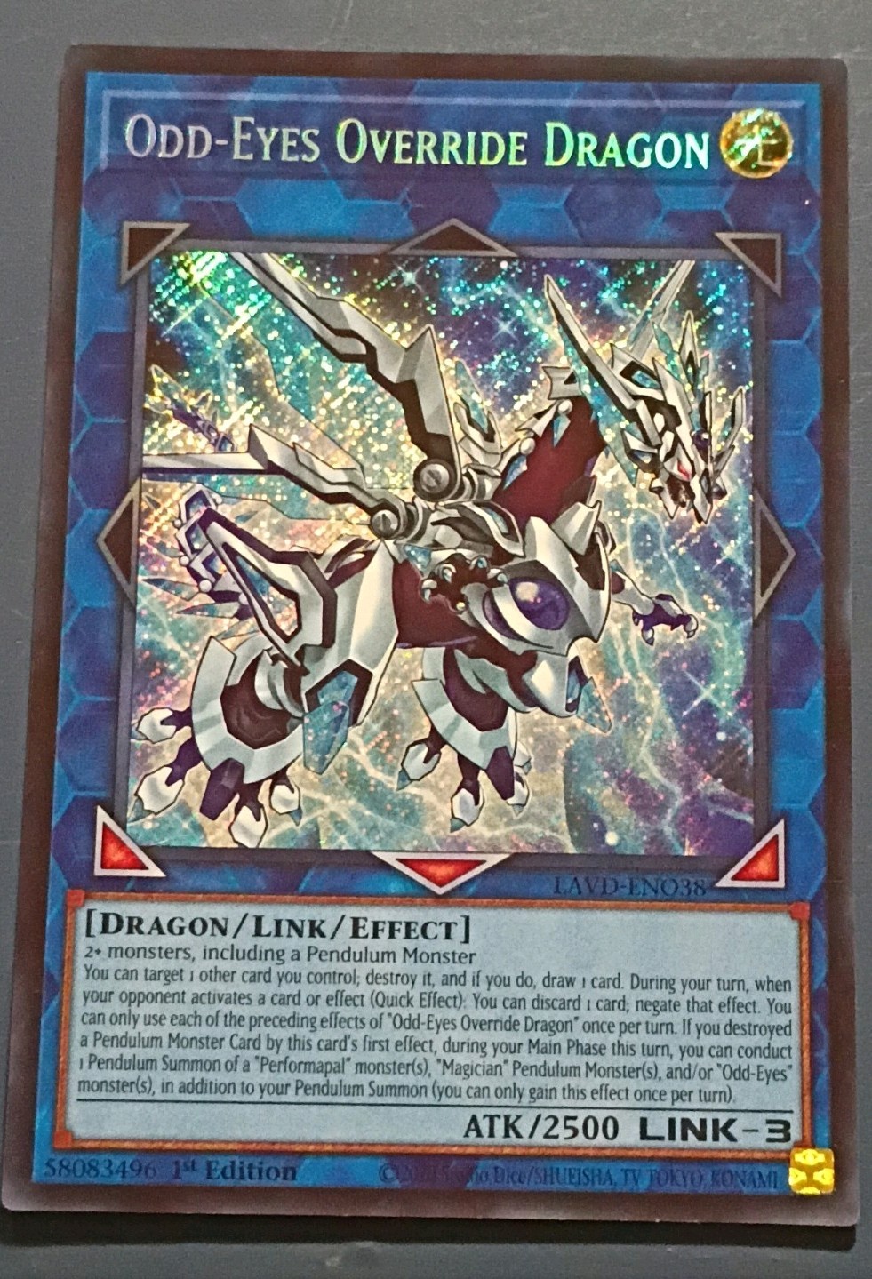 Yu-Gi-Oh! Odd-Eyes Override Dragon Ultra Rare Holo 1st LAVD-EN038