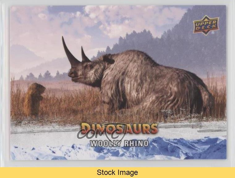 2015 Upper Deck Dinosaurs Ice Age Creatures SSP Woolly Rhino #128 READ 0e3