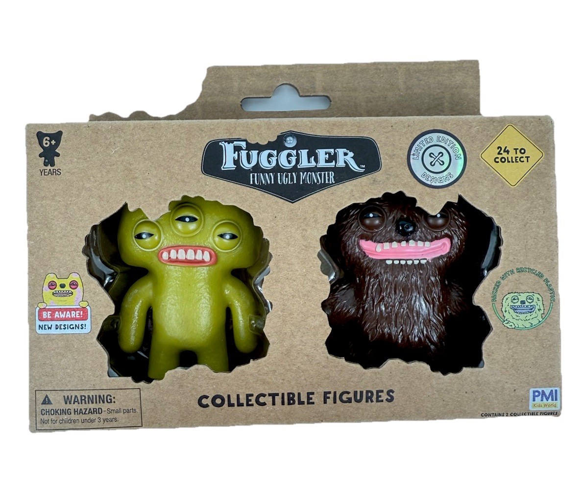 Fuggler Funny Ugly Monster confezione da 2 figurine da collezione, Spin Master, nuove