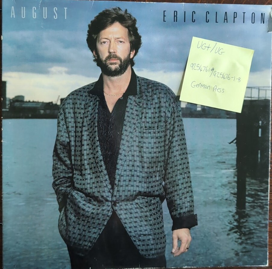 Eric Clapton August Vinyl Record VG+/VG WX71 1986 1st Press