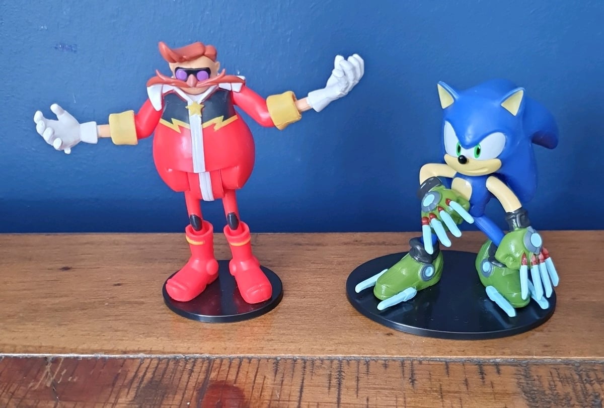FIGURINA GIOCATTOLO 3" EGGMAN SONIC PRIME BLIND BOX SONIC THE HEDGEHOG SUPPORTO SNODATO