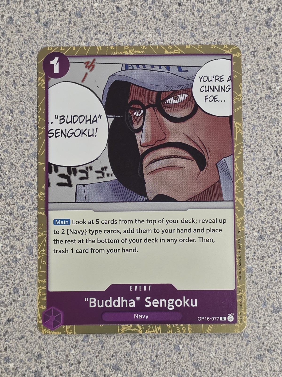 "Buddha" Sengoku OP16-077 Il tempo della battaglia Foil