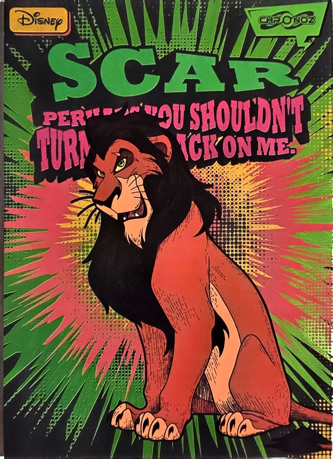  2026 Card Fun ChronoZ Disney Legacy Scar Retro Pop Blast Re Leone