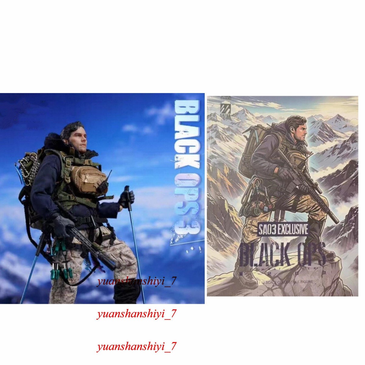 Modellino HASUKI SA03 Black Ops Combat Hiker 1/12 da collezione modelli limitati