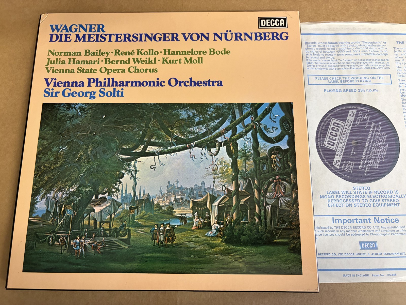 D13D 5 Wagner Die Meistersinger Von Nürnberg Georg Solti VPO 5 LP box