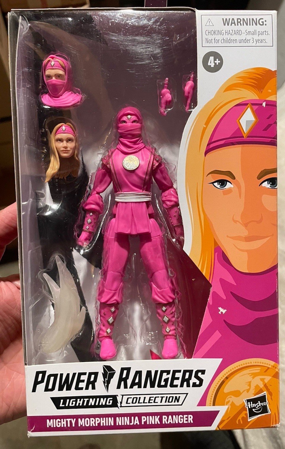 Modellino Power Rangers Lightning Collection 6" Mighty Morphin Ninja Rosa Ranger