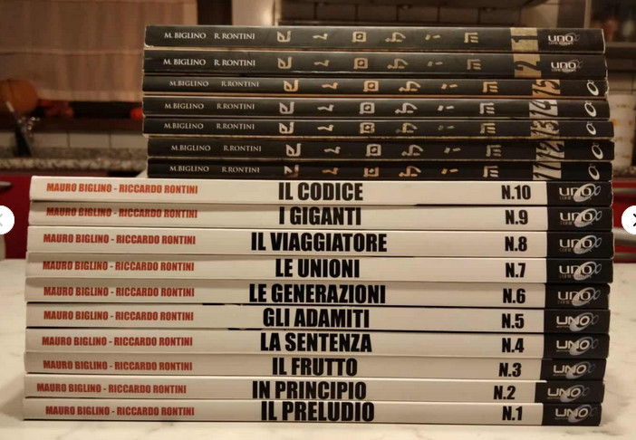 collezione completa fumetti elohim biglino + 1 e 2 (doppi) + gioco god's war