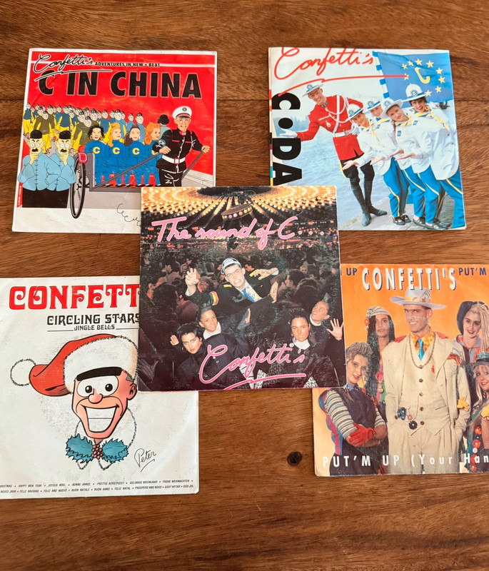 Lot de 5 disques Confetti’s new beat