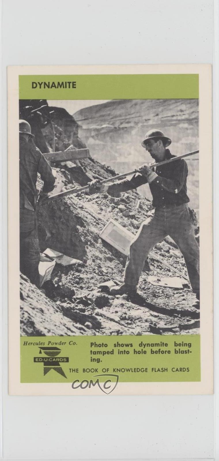 1960 Ed-U-Cards The Book of Knowledge Flash Cards Dynamite #30A 0w6