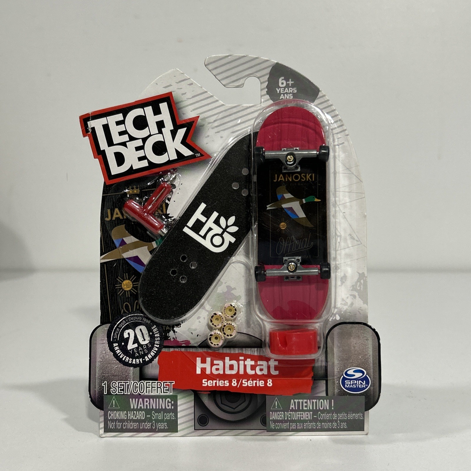 TECH DECK HABITAT SERIES 8 STEFAN JANOSKI MALLARD RARE FINGERBOARD ANNIVERSARY