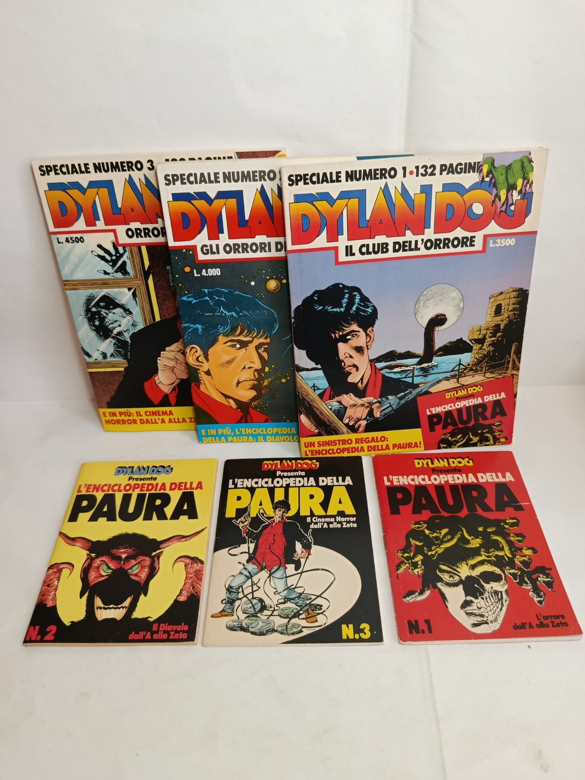 ​Lotto Dylan Dog Speciale n. 1, 2, 3 + Enciclopedie della Paura Completi Di Albi
