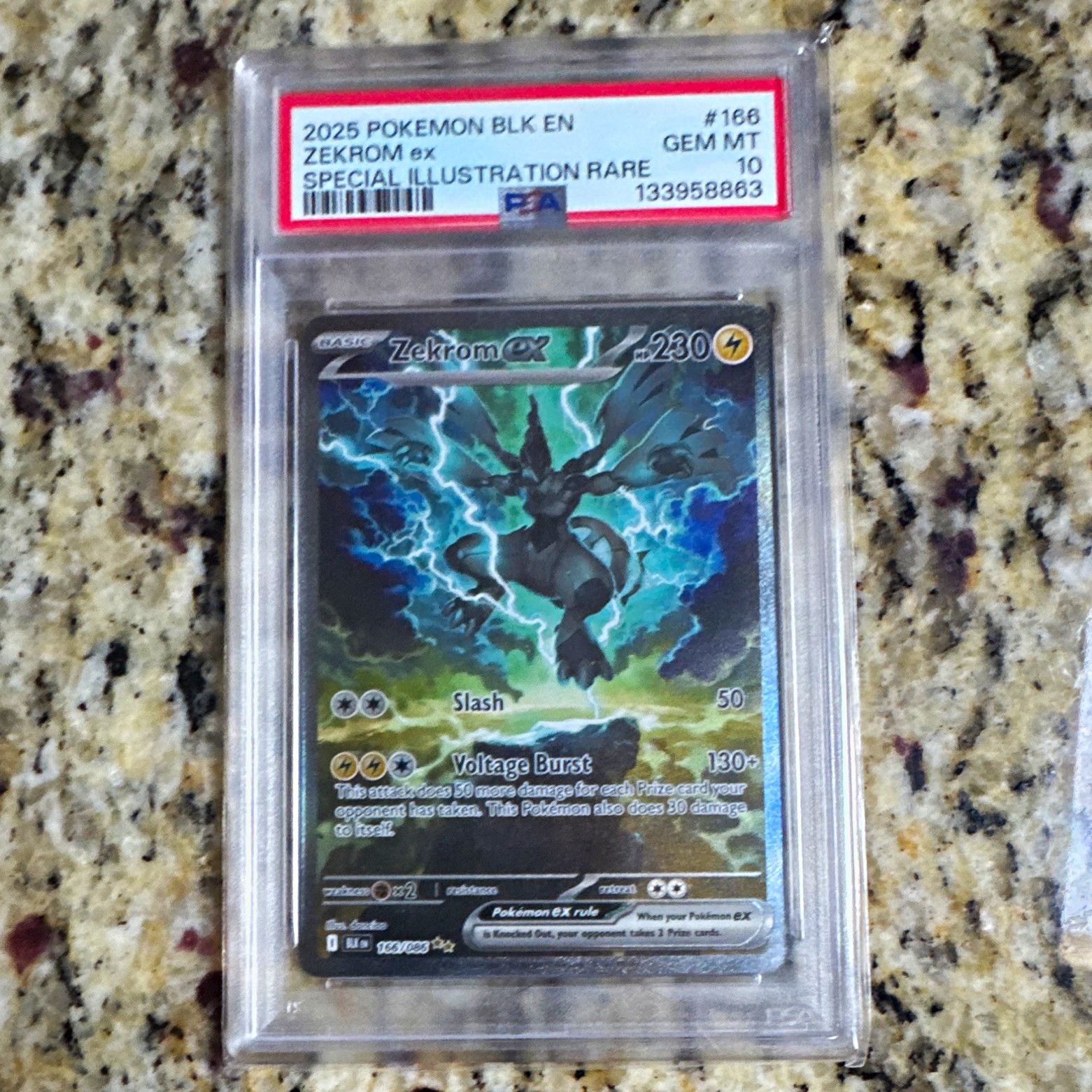 Pokemon Zekrom ex 166/086 Sv: Black Bolt Special Illustration Rare Holo PSA 10