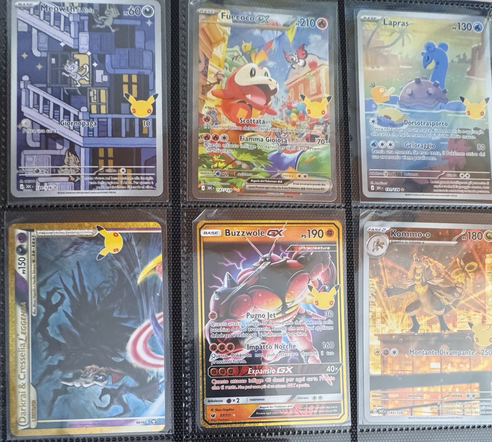 Carte Pokémon TCG ITA Lotto 30th Anniversario