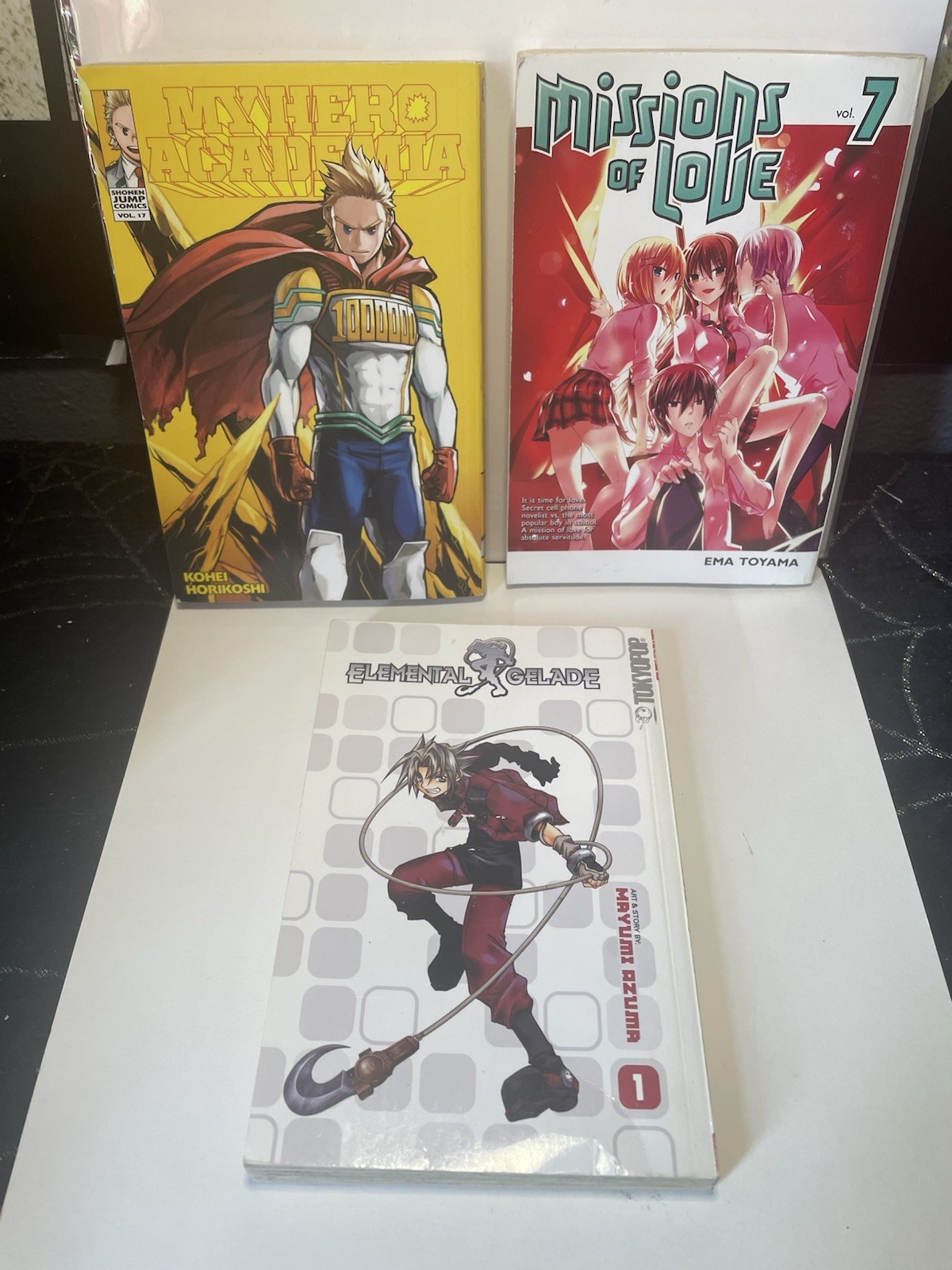 Lotto 3 libri manga My Hero Academia missioni d'amore giapponesi belli
