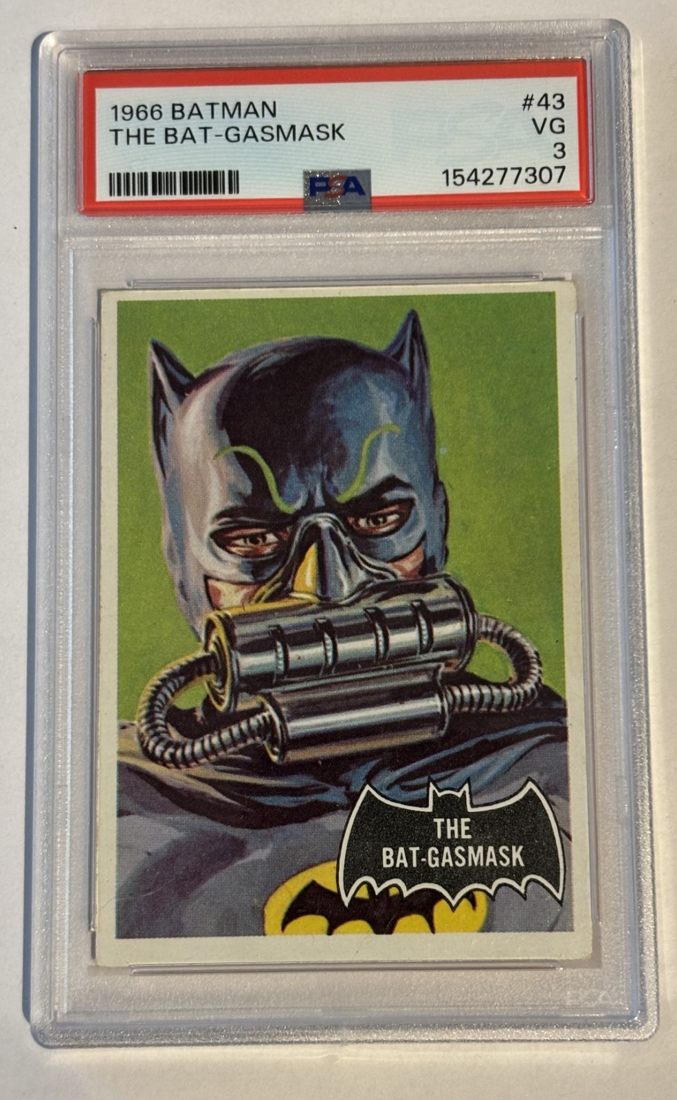 1966 Topps Batman #43 The Bat-Gasmask PSA 3
