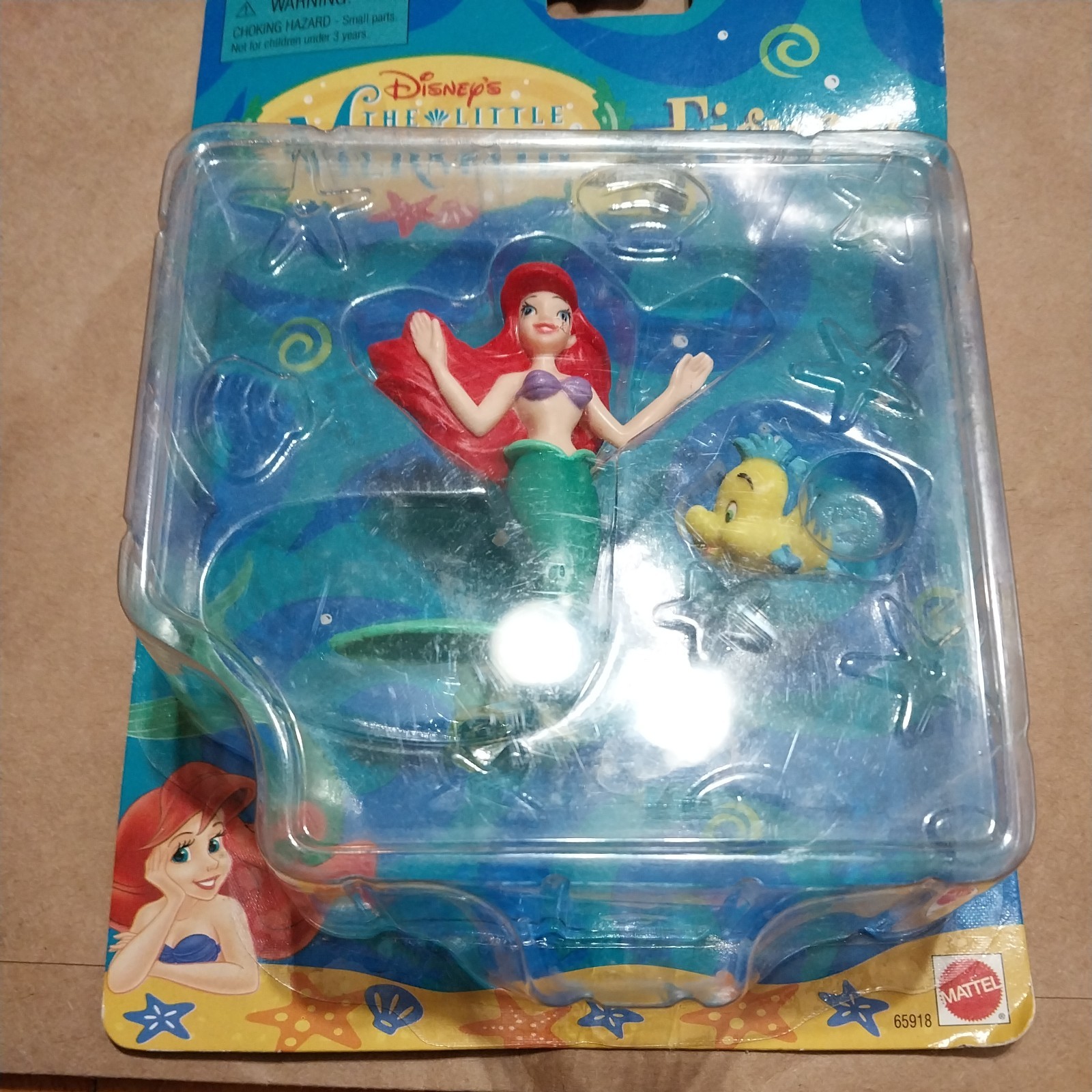 ARIEL  THE LITTLE MERMAID DISNEY 3” ACTION FIGURE PVC TOY 