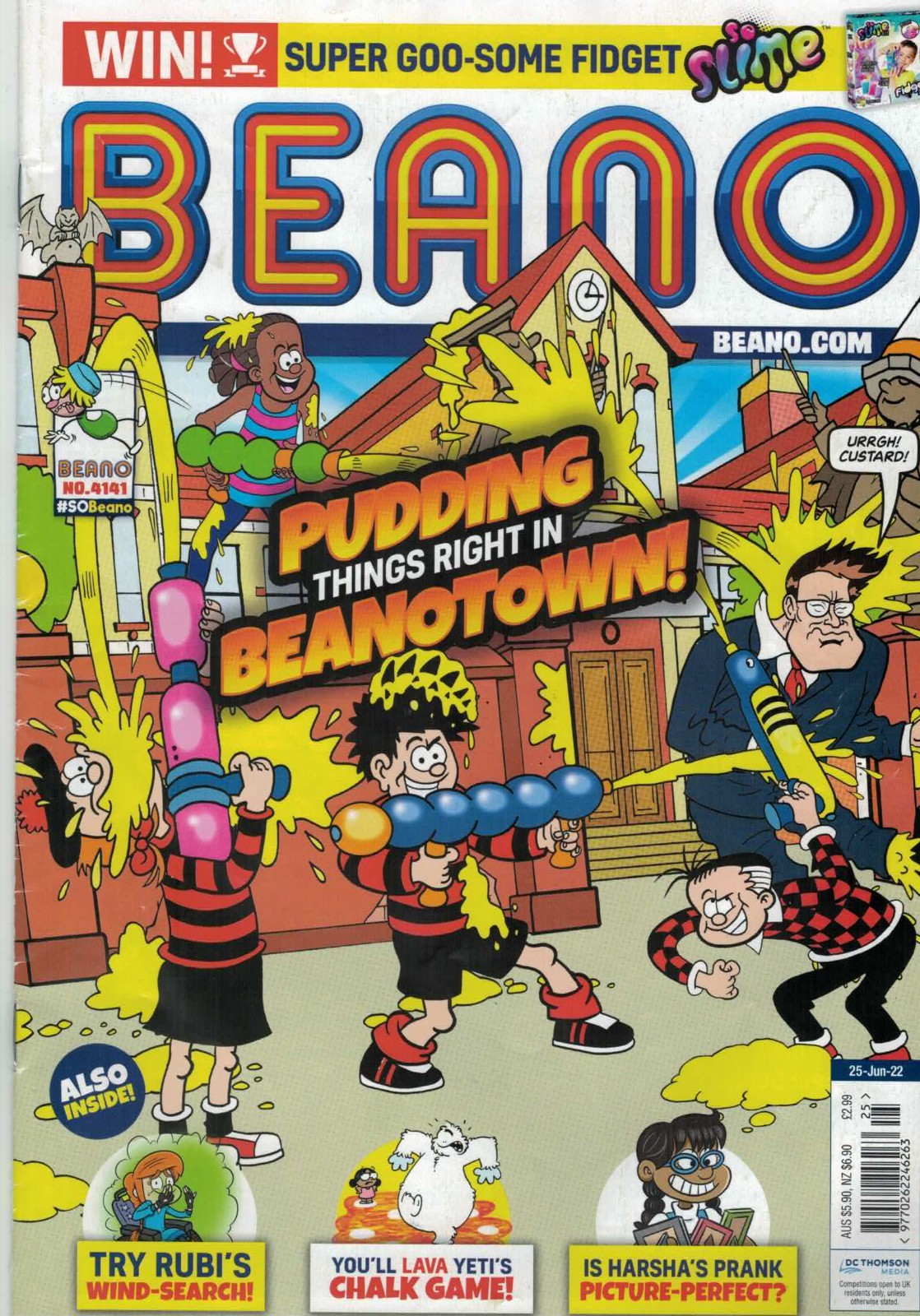 Beano Comic - No. 4141 - 25/06/2022 - Pudding Things Right In Beanotown!