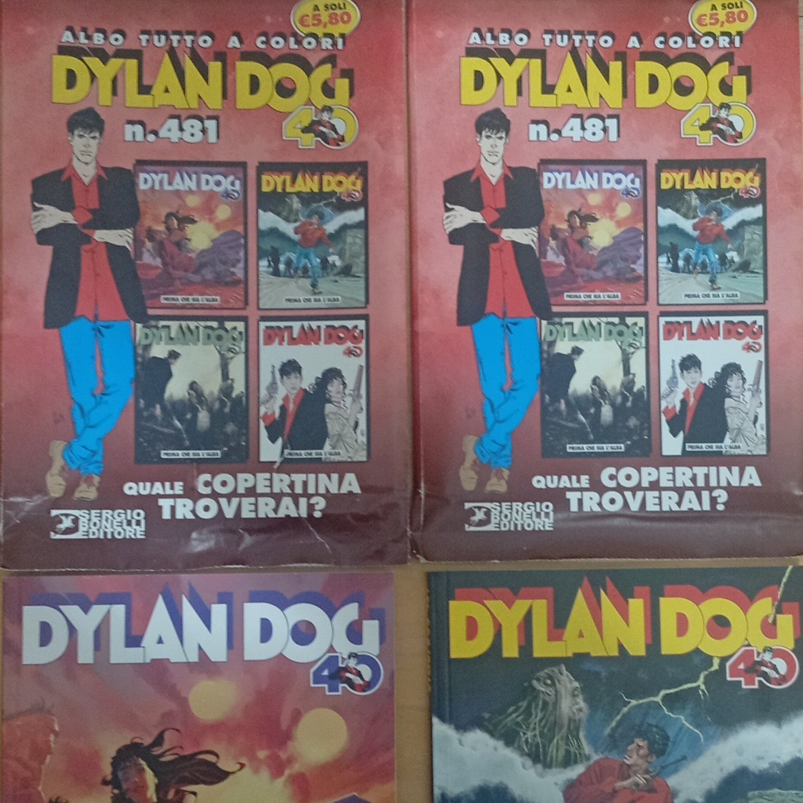 Sergio Bonelli Editore Dylan Dog n. 481 Albo tutto a colori Variant Cover