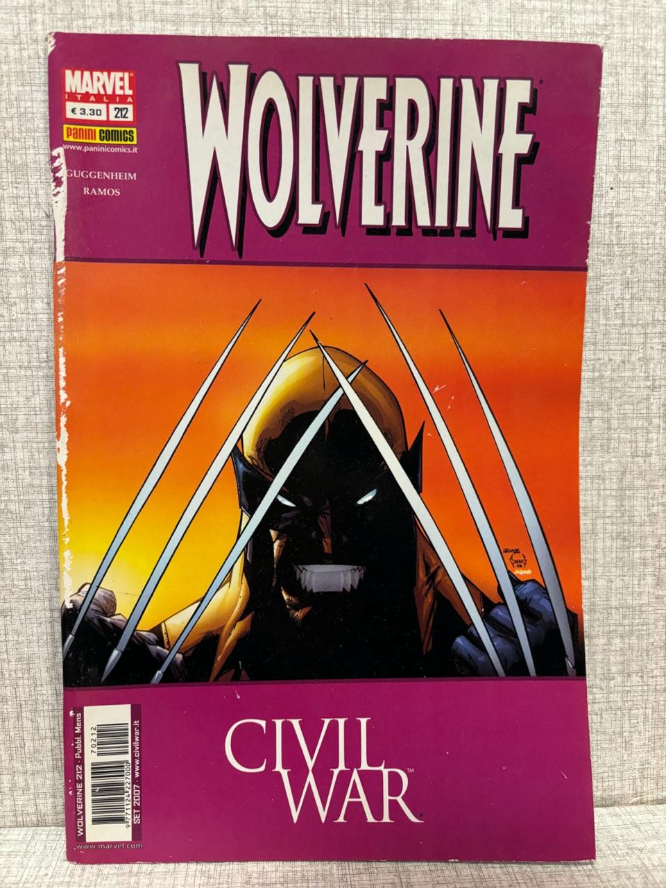 panini comics WOLVERINE n.212 civil war fumetto