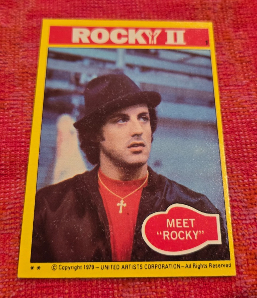 1979 TOPPS ROCKY II #1 MEET ROCKY STALLONE RC ROCKY BALBOA ROOKIE NM/MT