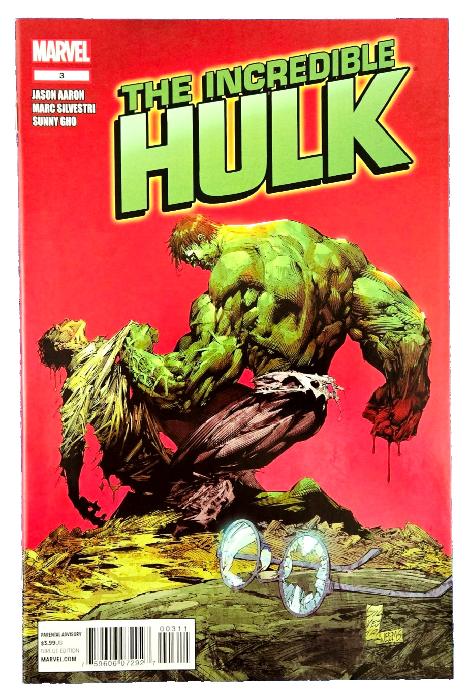 L'incredibile Hulk #3 - dicembre 2011 fumetto Marvel scritto da Jason Aaron