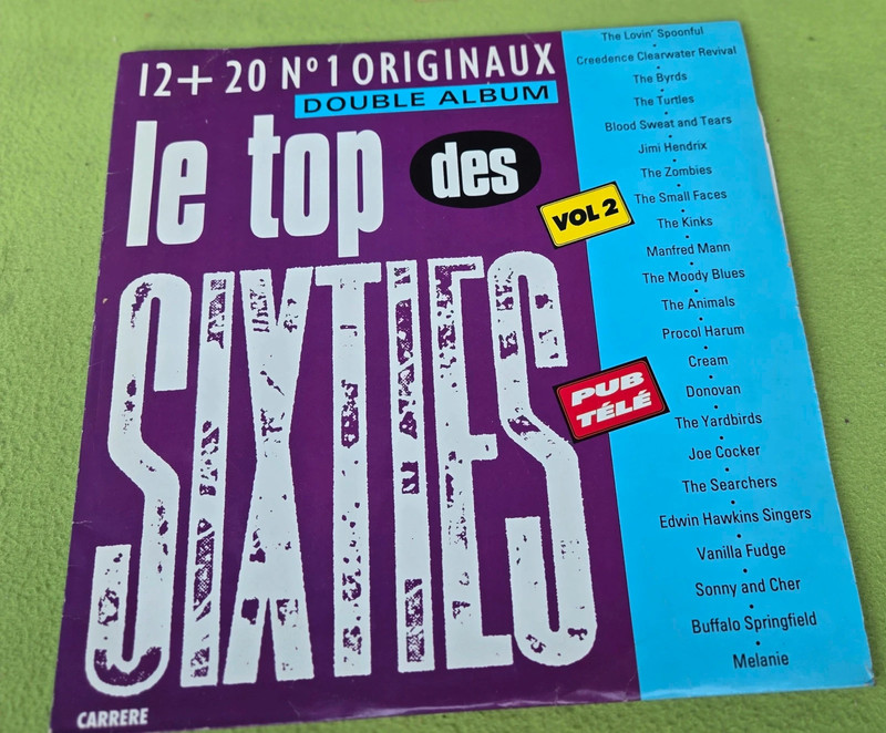 Vinyle 33 tours le top des sixties