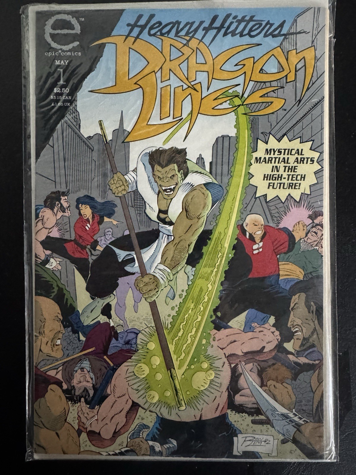 Epic Comics Heavy Hitters Dragon Lines n. 1 1992 insaccato e imbarcato