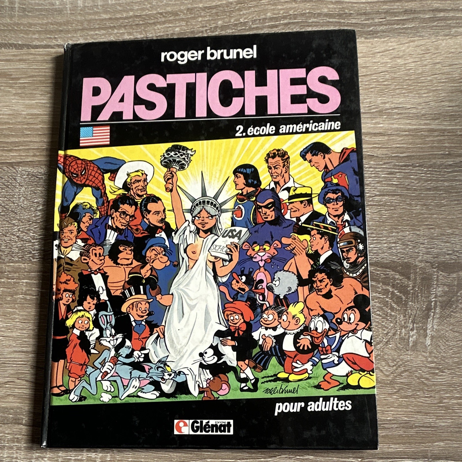 Roger Brunel Pastiches n°2 École américaine Glénat pour public averti