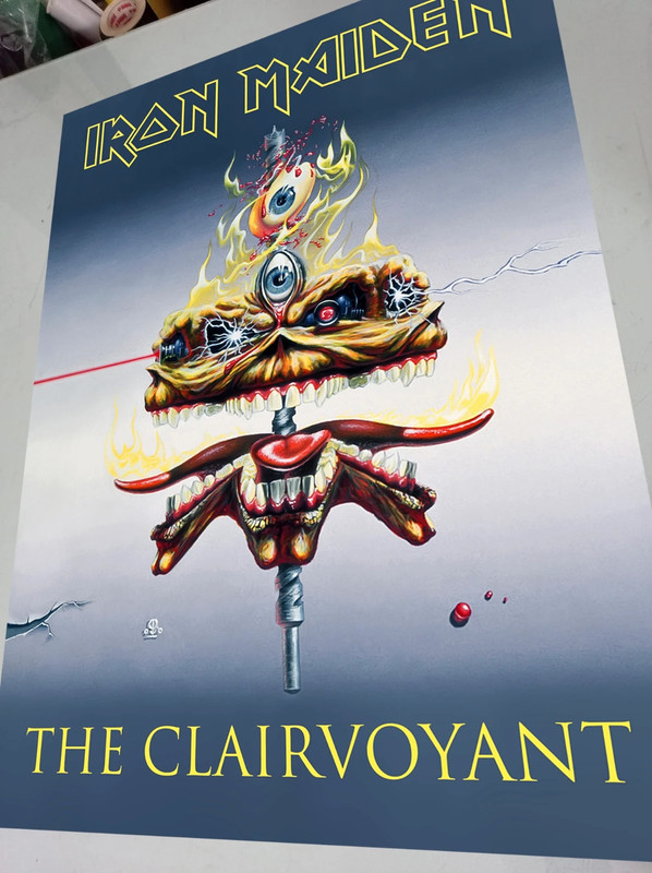 Iron Maiden "The Clairvoyant" poster