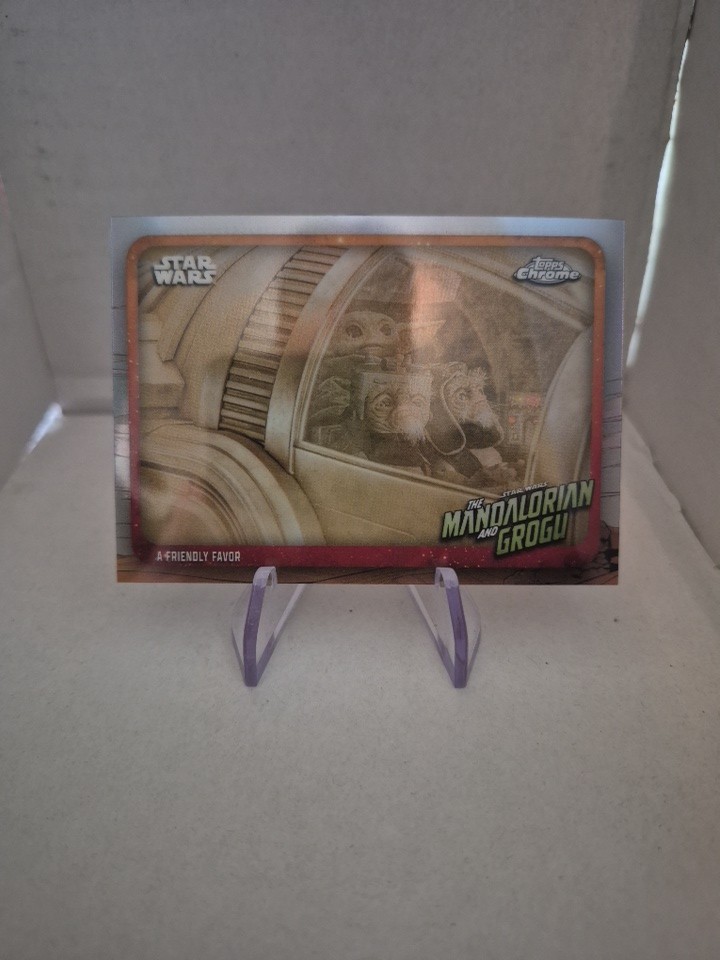 Topps Chrome Star Wars 2026 Mandalorian & Grogu A Friendly Favor Hologram