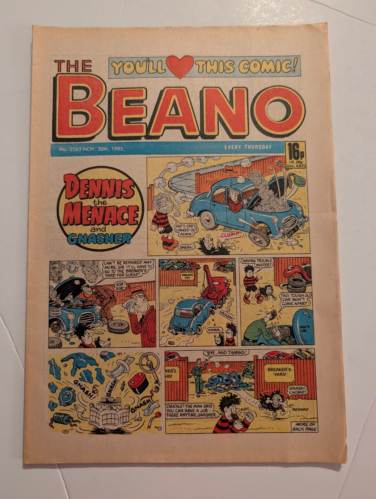 Beano Comic No 2263, November 30th 1985.