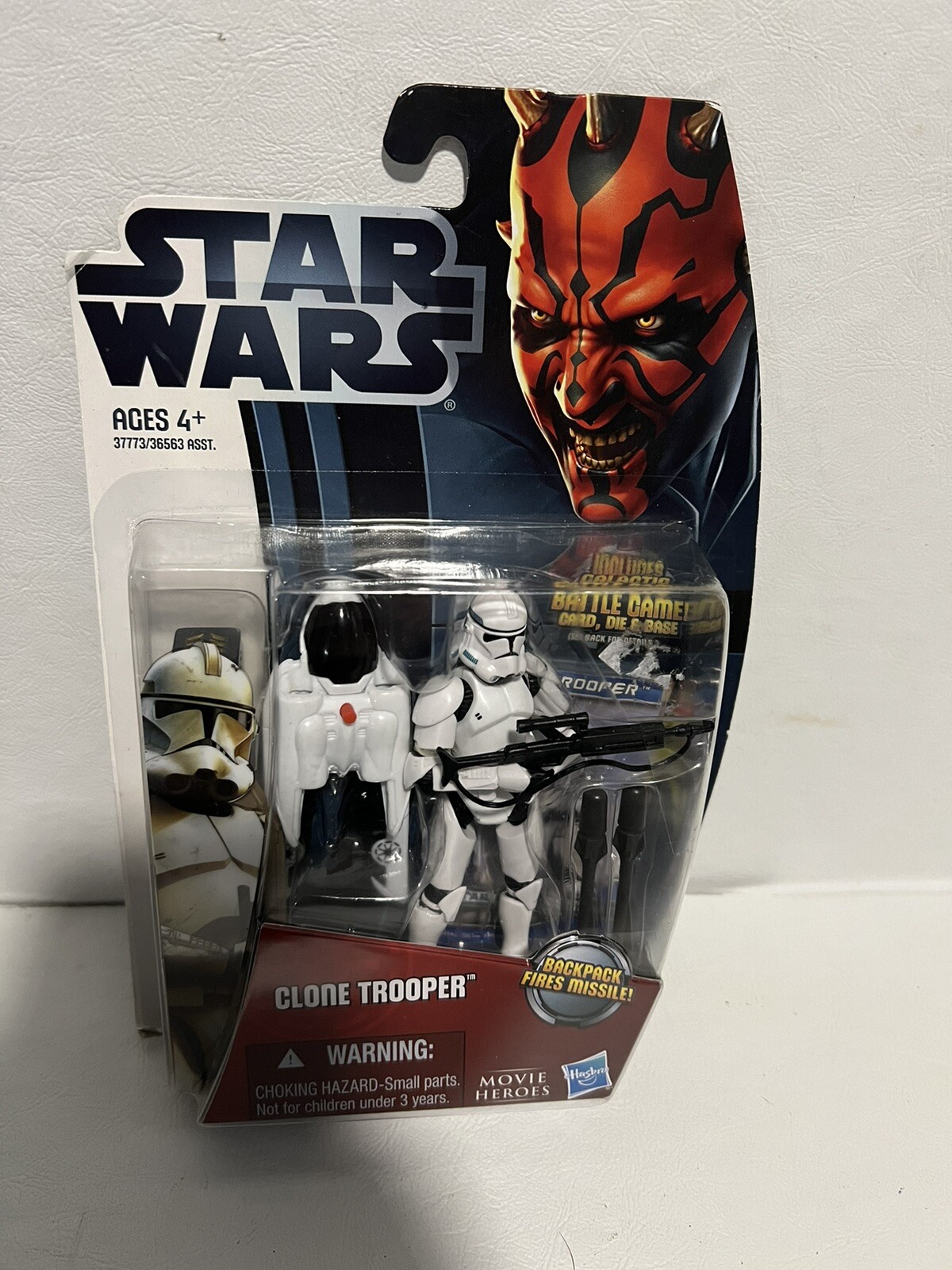 Hasbro Star Wars Movie Heroes: MH11 Clone Trooper -Backpack Fires Missile! 2012