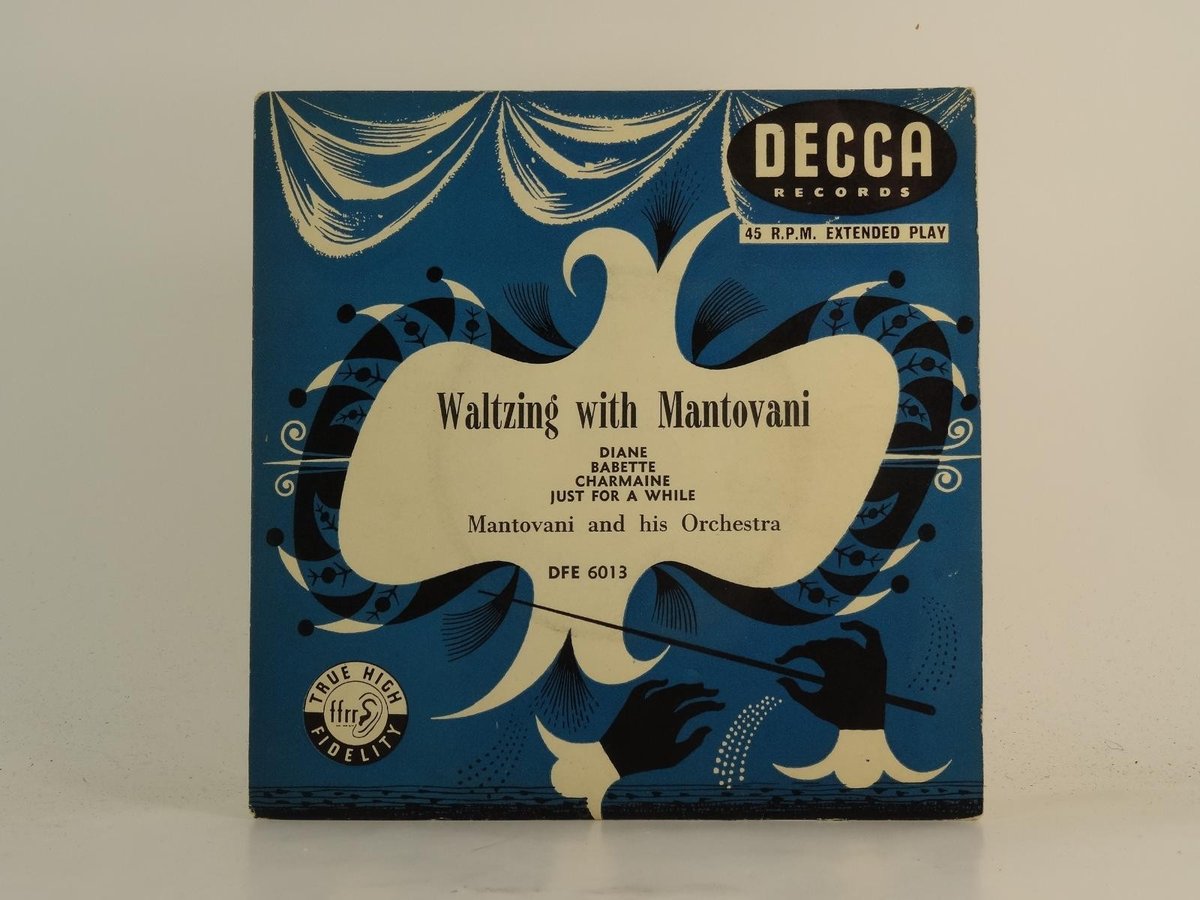 MANTOVANI AND HIS ORCHESTRA WALTZING WITH MANTOVANI (78) 4 Track 7" Single inclu