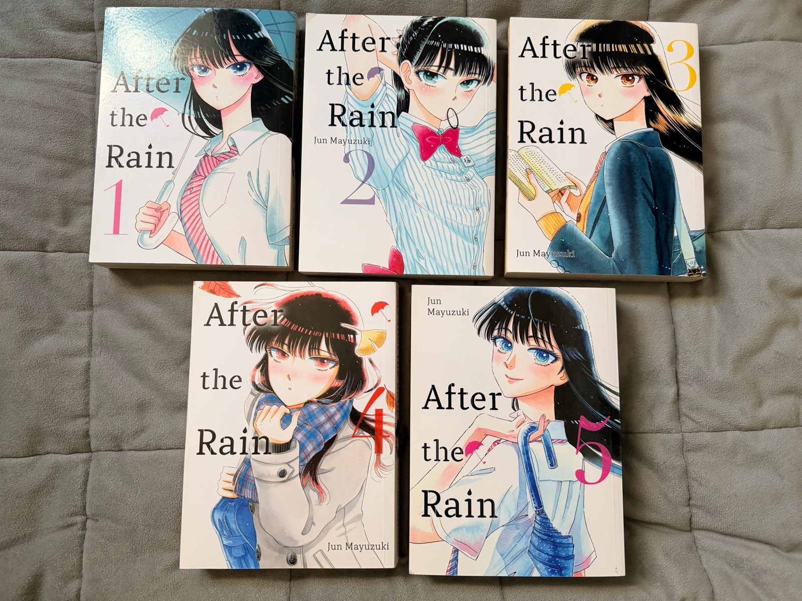 After the Rain Volumi 1 - 5 Completo (lotto di 5 manga) Inglese By Jun Mayuzuki