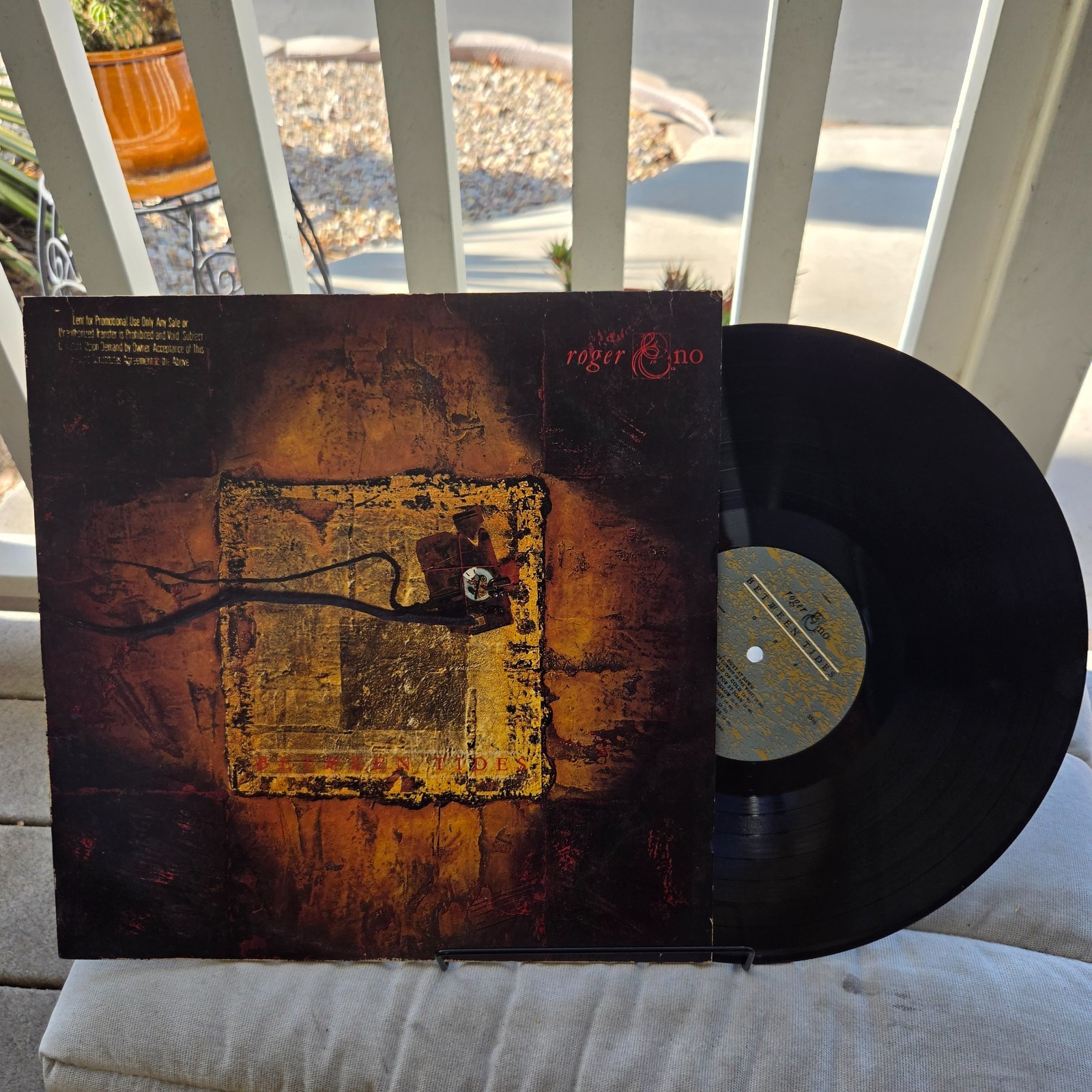 Minimal/Chamber ROGER ENO "Between Tides" LP 1988 OPAL RECORDS VG+