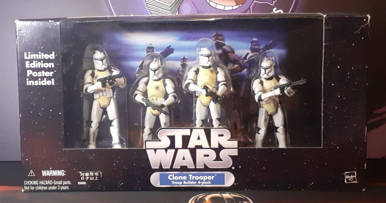 Star Wars Clone Trooper Troop Builder confezione da 4 personaggi 