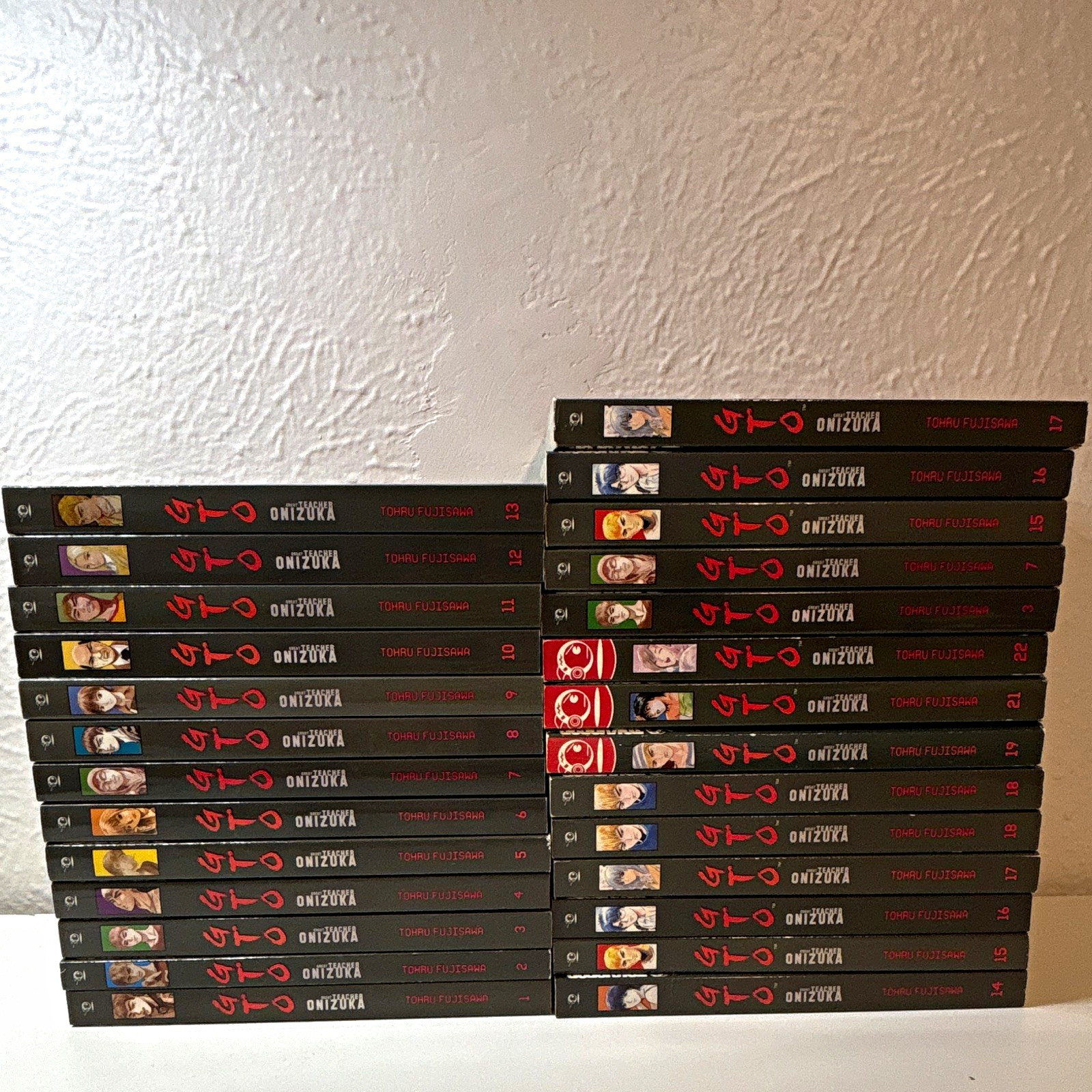 Lotto manga Great Teacher Onizuka GTO, 1-19, 21-22, 3, 7, 15, 16, 17
