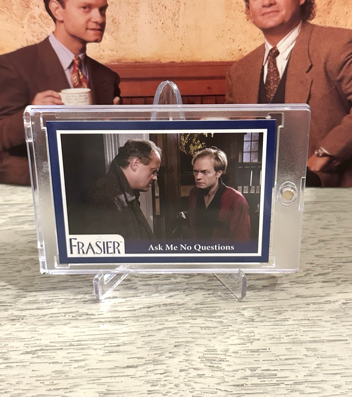 Frasier Premiere Edition Blue Parallel Card - Ask Me No Questions 36/93